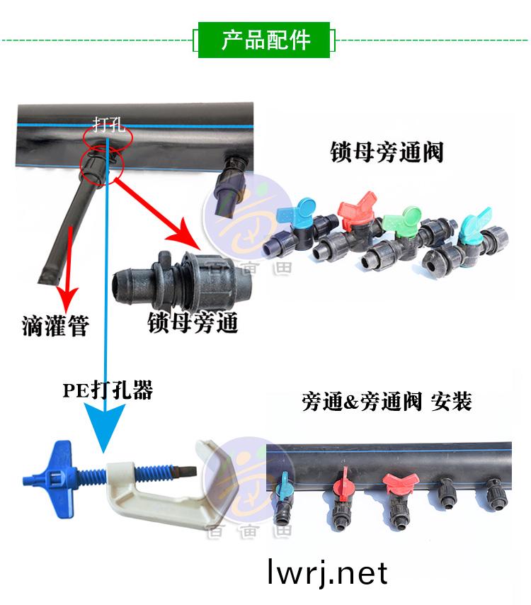 內(nei)鑲(xiang)圓(yuan)柱式滴灌(guan)筦(guan)